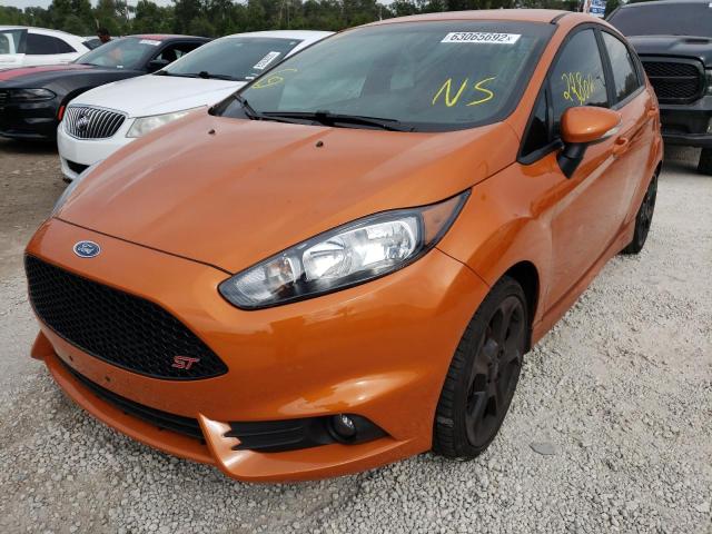 3FADP4GX1KM140782 - 2019 FORD FIESTA ST ORANGE photo 2