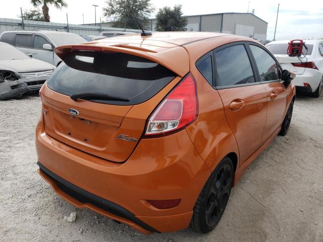 3FADP4GX1KM140782 - 2019 FORD FIESTA ST ORANGE photo 4