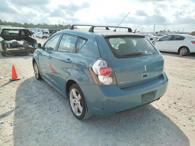 5Y2SP67059Z407558 - 2009 PONTIAC VIBE BLUE photo 3