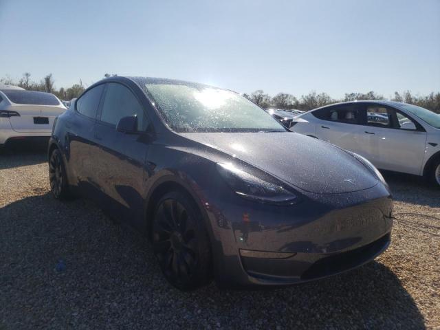 7SAYGDEF8NF451921 - 2022 TESLA MODEL Y رمادي صورة 1