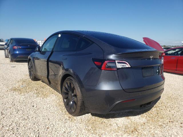 7SAYGDEF8NF451921 - 2022 TESLA MODEL Y رمادي صورة 3