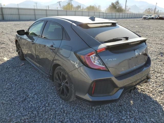 SHHFK7H4XJU232465 - 2018 HONDA CIVIC SPOR GRAY photo 3