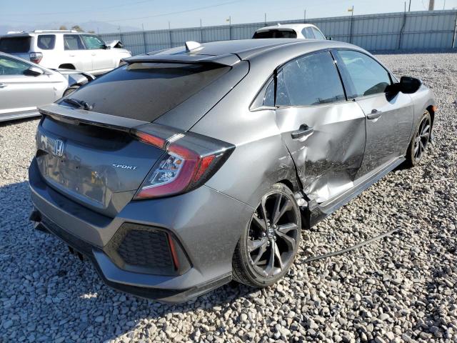 SHHFK7H4XJU232465 - 2018 HONDA CIVIC SPOR GRAY photo 4