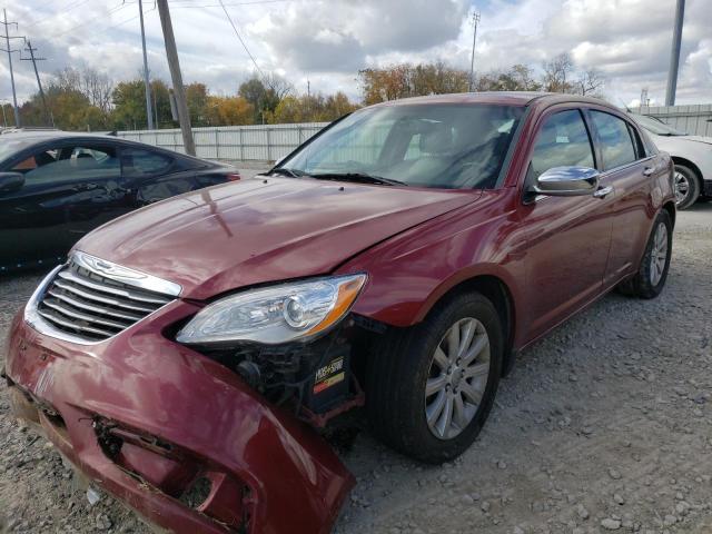 1C3CCBCG3DN547477 - 2013 CHRYSLER 200 LIMITE MAROON photo 2