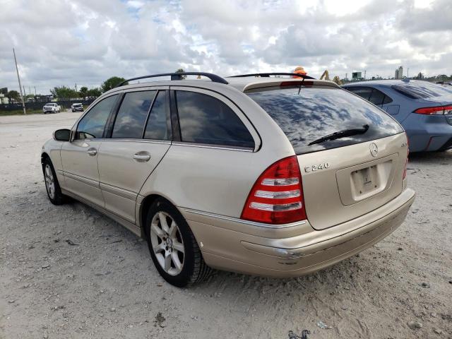 WDBRH81J85F584172 - 2005 MERCEDES-BENZ C 240 SPOR BEIGE photo 3