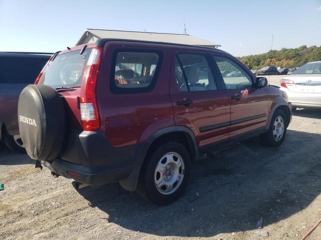 JHLRD78556C038967 - 2006 HONDA CRV MAROON photo 4