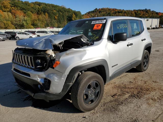 ZACNJDAB0MPM31946 - 2021 JEEP RENEGADE I SILVER photo 2