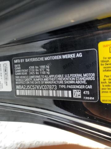 WBA2J5C57KVC07873 - 2019 BMW M240I BLACK photo 10