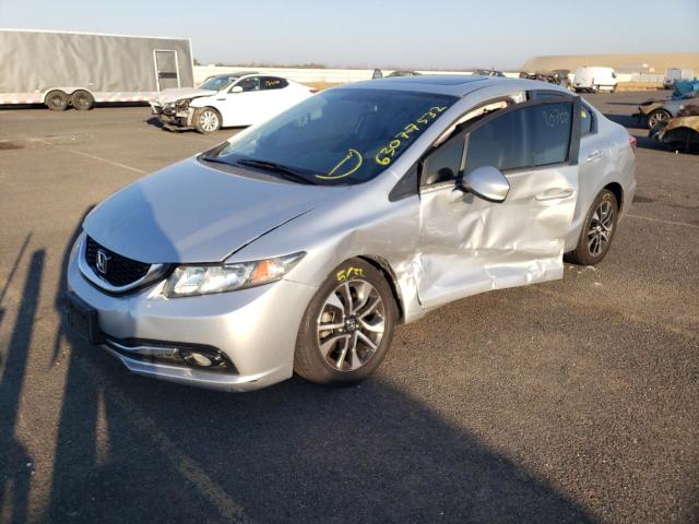 2HGFB2F99DH503311 - 2013 HONDA CIVIC EXL 银色 照片 2