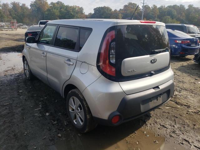 KNDJN2A22F7754082 - 2015 KIA SOUL SILVER photo 3