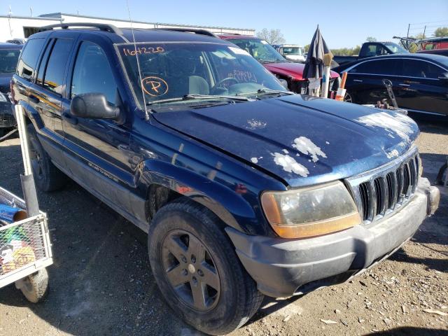 1J4GW48S12C164220 - 2002 JEEP GRAND CHER BLUE photo 1