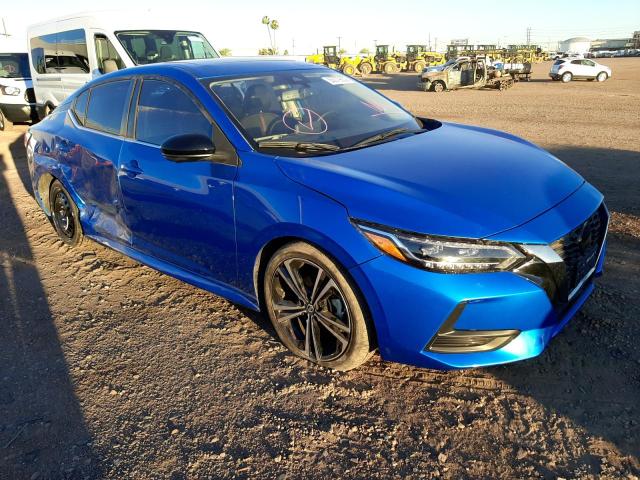 3N1AB8DV1LY307693 - 2020 NISSAN SENTRA SR BLUE photo 1