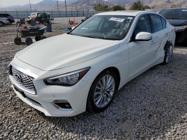 JN1EV7BP9MM707206 - 2021 INFINITI Q50 LUXE WHITE photo 2