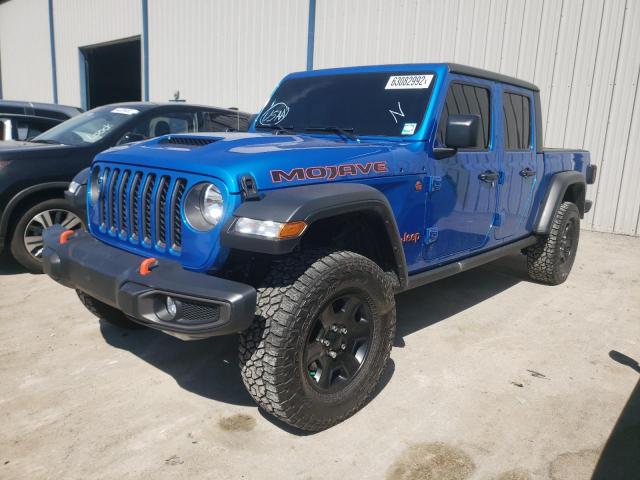 1C6JJTEG9ML569417 - 2021 JEEP GLADIATOR BLUE photo 2