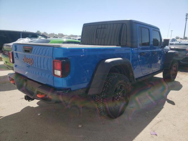 1C6JJTEG9ML569417 - 2021 JEEP GLADIATOR BLUE photo 4