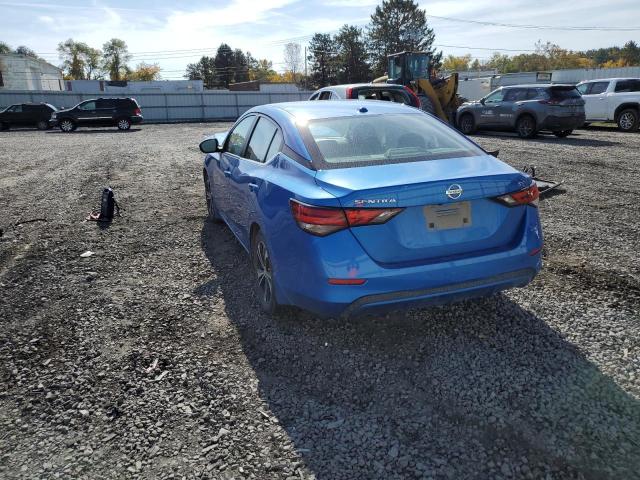 3N1AB8CV8LY279408 - 2020 NISSAN SENTRA SV BLUE photo 3