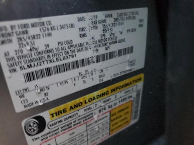 5LMJJ2TTXLEL03791 - 2020 LINCOLN NAVIGATOR 银色 照片 10