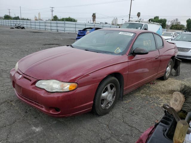 2G1WX12K759255356 - 2005 CHEVROLET MONTE CARL ბურგუნდია ფოტო 2