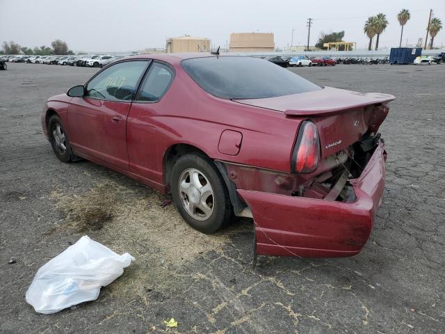 2G1WX12K759255356 - 2005 CHEVROLET MONTE CARL ბურგუნდია ფოტო 3