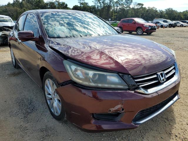 1HGCR3F83DA001890 - 2013 HONDA ACCORD EXL MAROON photo 1