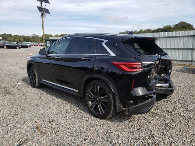 3PCAJ5BA9MF103252 - 2021 INFINITI QX50 LUXE BLACK photo 3