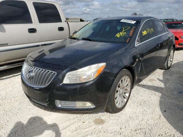 W04GN5EC4B1022767 - 2011 BUICK REGAL CXL BLACK photo 2