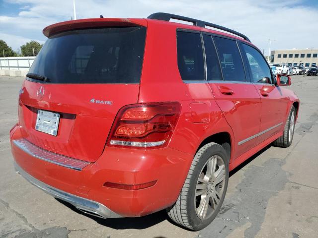 WDCGG8JB0EG294243 - 2014 MERCEDES-BENZ GLK 350 4M RED photo 4