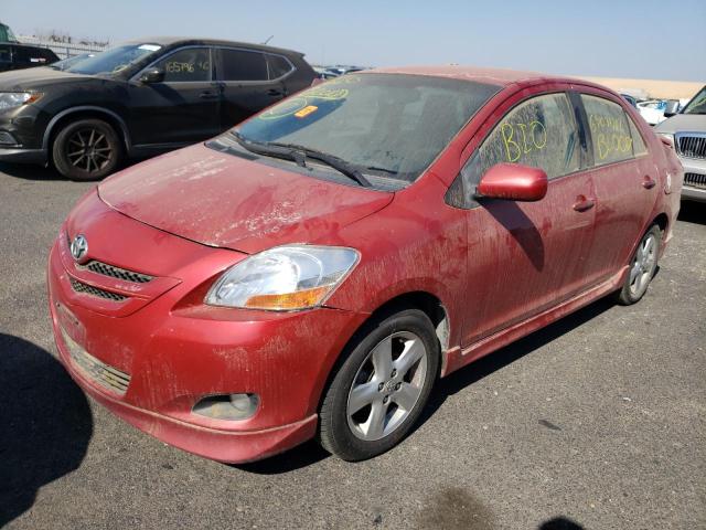 JTDBT923871115221 - 2007 TOYOTA YARIS RED photo 2