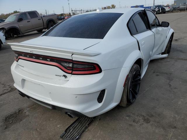 2C3CDXL99NH136011 - 2022 DODGE CHARGER SR WHITE photo 4