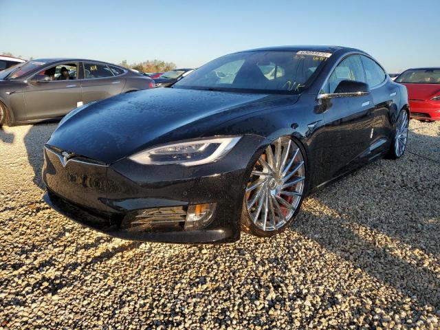 5YJSA1E4XKF308997 - 2019 TESLA MODEL S Սև լուսանկար 2