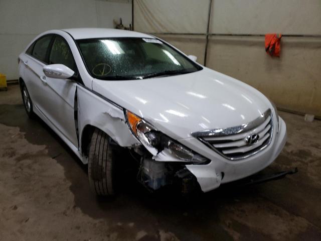 5NPEB4AC2EH902823 - 2014 HYUNDAI SONATA GLS WHITE photo 1