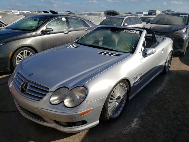 WDBSK74F64F080397 - 2004 MERCEDES-BENZ SL 55 AMG SILVER photo 2