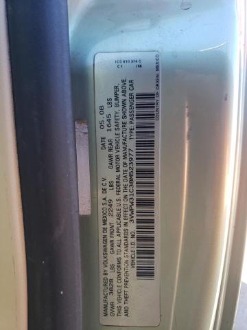 3VWPW31C38M523977 - 2008 VOLKSWAGEN NEW BEETLE 绿色 照片 10