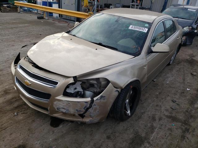 1G1ZH57B584189777 - 2008 CHEVROLET MALIBU 1LT 金色 照片 2
