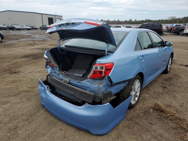 4T1BK1FK0CU520371 - 2012 TOYOTA CAMRY SE BLUE photo 4