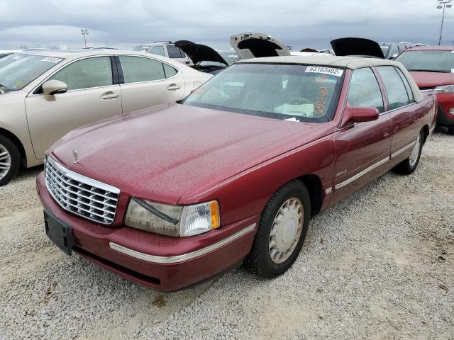 1G6KD54Y9VU242198 - 1997 CADILLAC DEVILLE MAROON photo 2