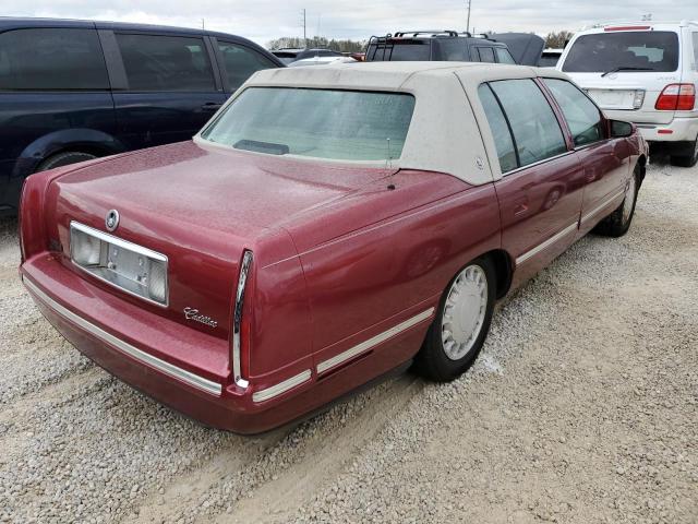 1G6KD54Y9VU242198 - 1997 CADILLAC DEVILLE MAROON photo 4