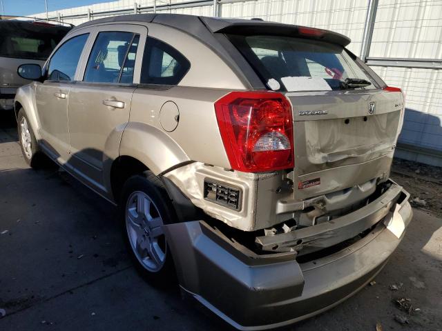 1B3HB48A19D206680 - 2009 DODGE CALIBER SX GOLD photo 3