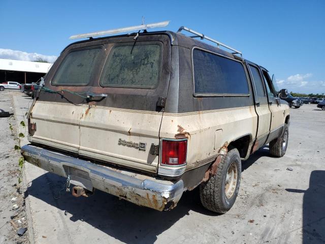 1G8EK16L7FF134754 - 1985 CHEVROLET SUBURBAN K CREAM photo 4