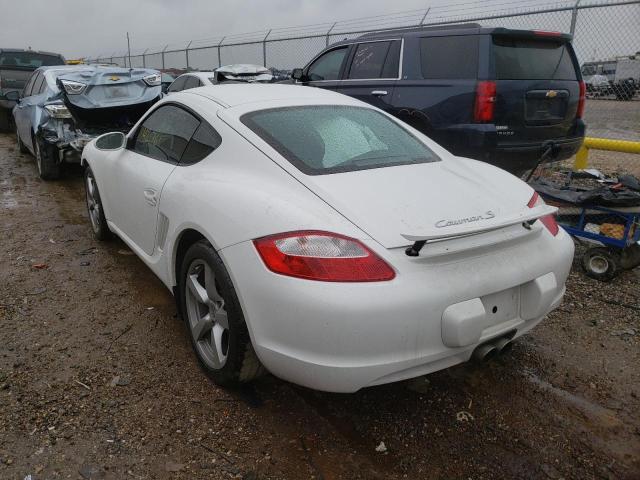 WP0AB29868U781646 - 2008 PORSCHE CAYMAN S WHITE photo 3