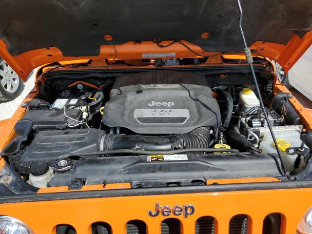 1C4HJWCG4CL213287 - 2012 JEEP WRANGLER R ORANGE photo 7