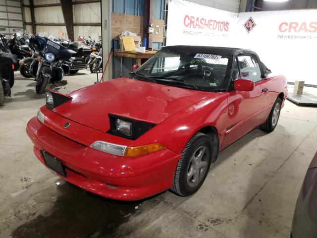 6MPLT01Z8R8600662 - 1994 MERCURY CAPRI RED photo 2