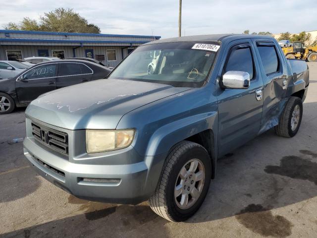 2HJYK16237H530007 - 2007 HONDA RIDGELINE TEAL photo 2