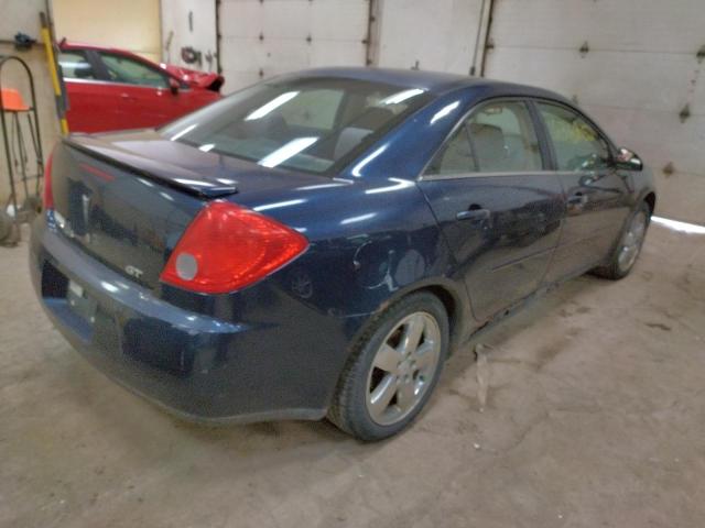 1G2ZH57N084252743 - 2008 PONTIAC G6 GT BLUE photo 4