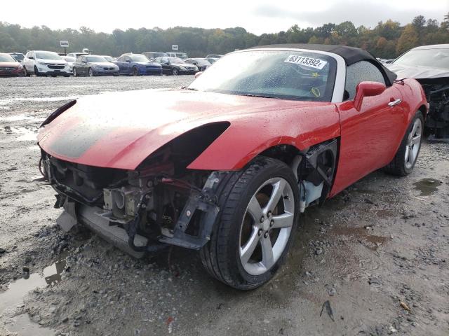 1G2MB35B67Y129464 - 2007 PONTIAC SOLSTICE RED photo 2