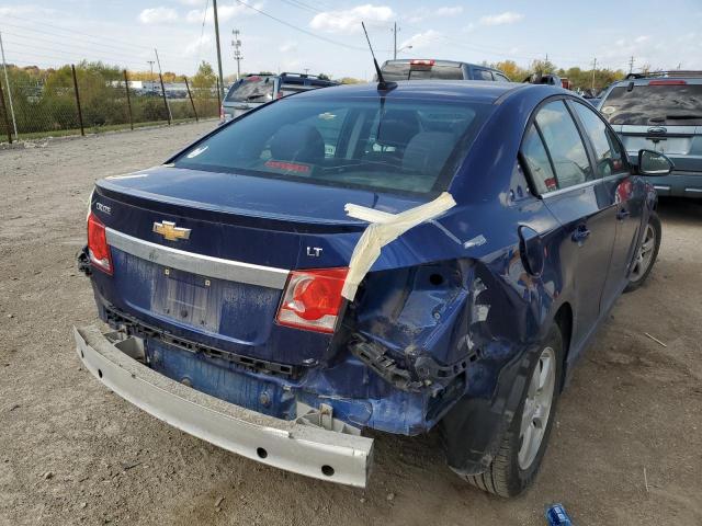 1G1PC5SB1D7281457 - 2013 CHEVROLET CRUZE BLUE photo 4