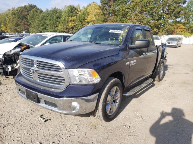 1C6RR7GT9ES182242 - 2014 RAM 1500 SLT BLUE photo 2