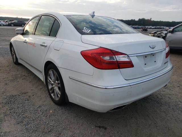 KMHGC4DF4CU184993 - 2012 HYUNDAI GENESIS 4. WHITE photo 3