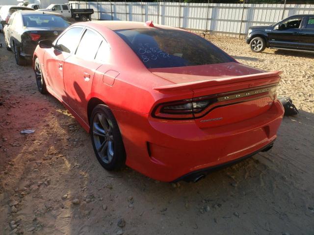 2C3CDXCT3MH520683 - 2021 DODGE CHARGER R/ RED photo 3