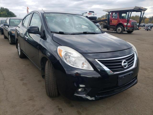 3N1CN7AP0CL846996 - 2012 NISSAN VERSA S BLACK photo 1